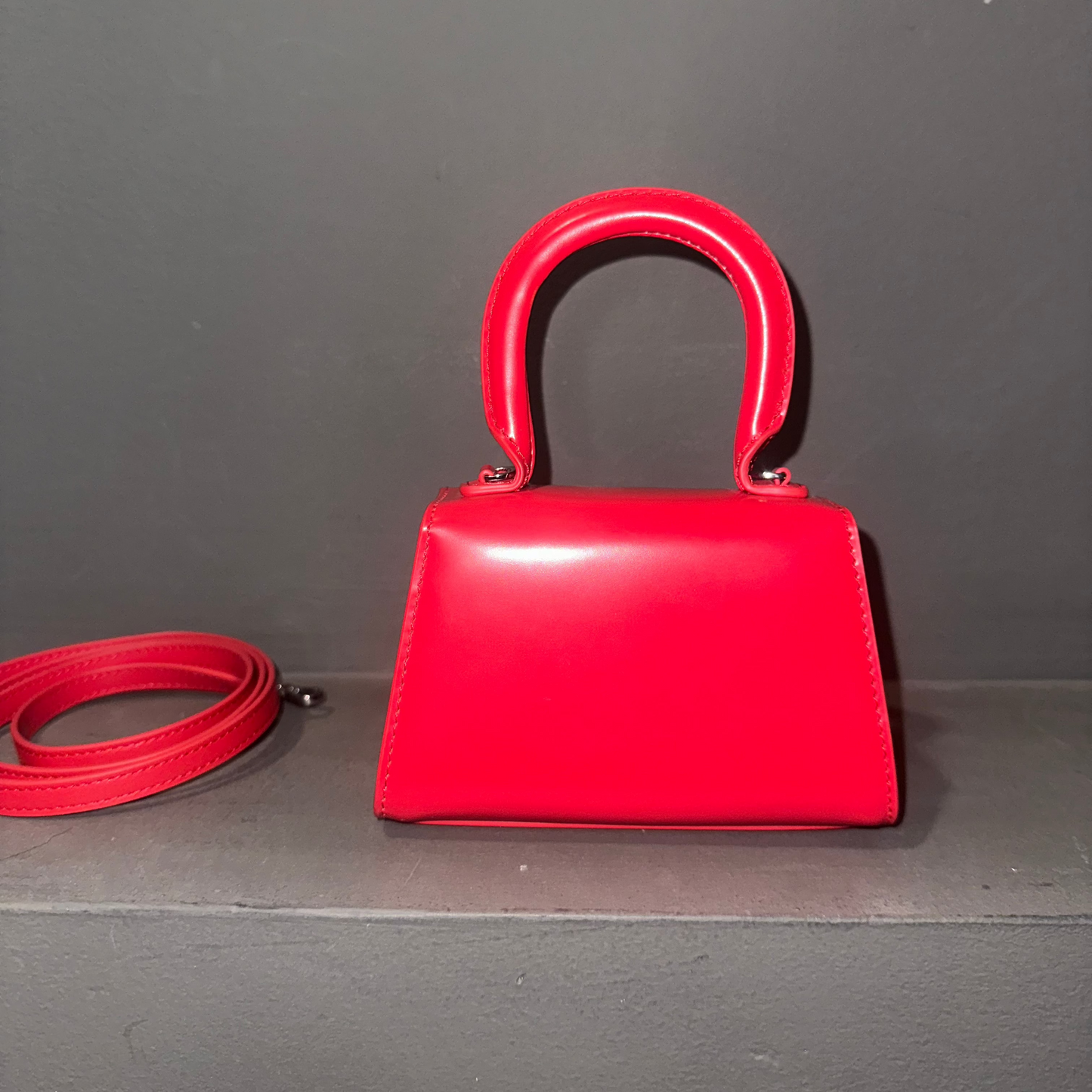 Bow Micro leather tote bag