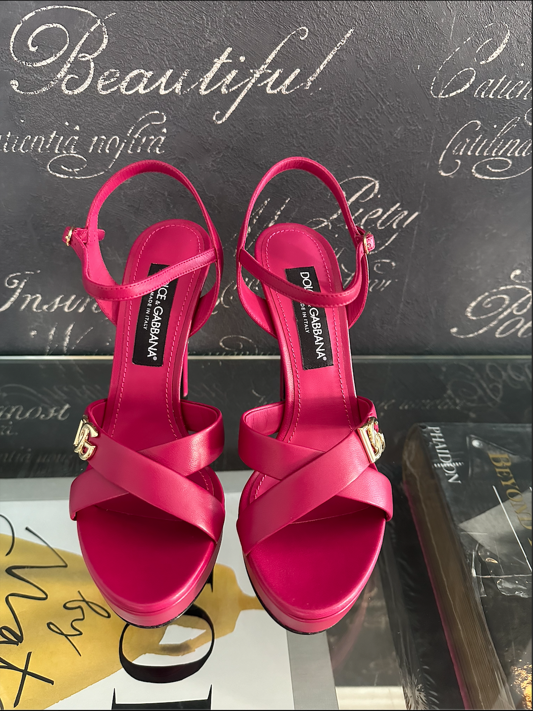 DG Leather Platform Sandals