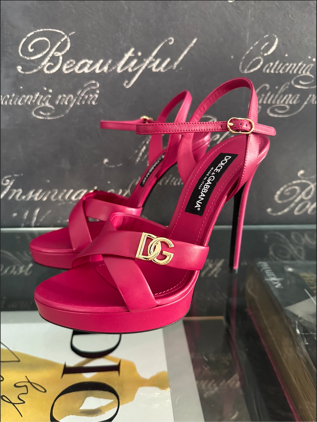 DG Leather Platform Sandals