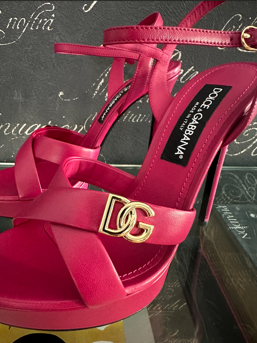 DG Leather Platform Sandals