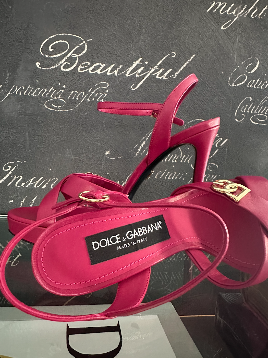 DG Leather Platform Sandals