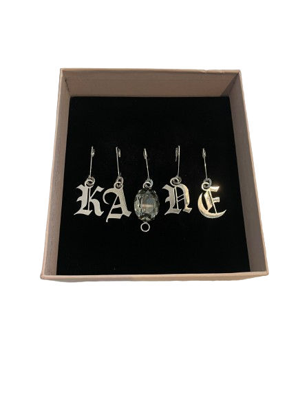 Christopher Kane Set of 5 Metal Brooches with Pendant
